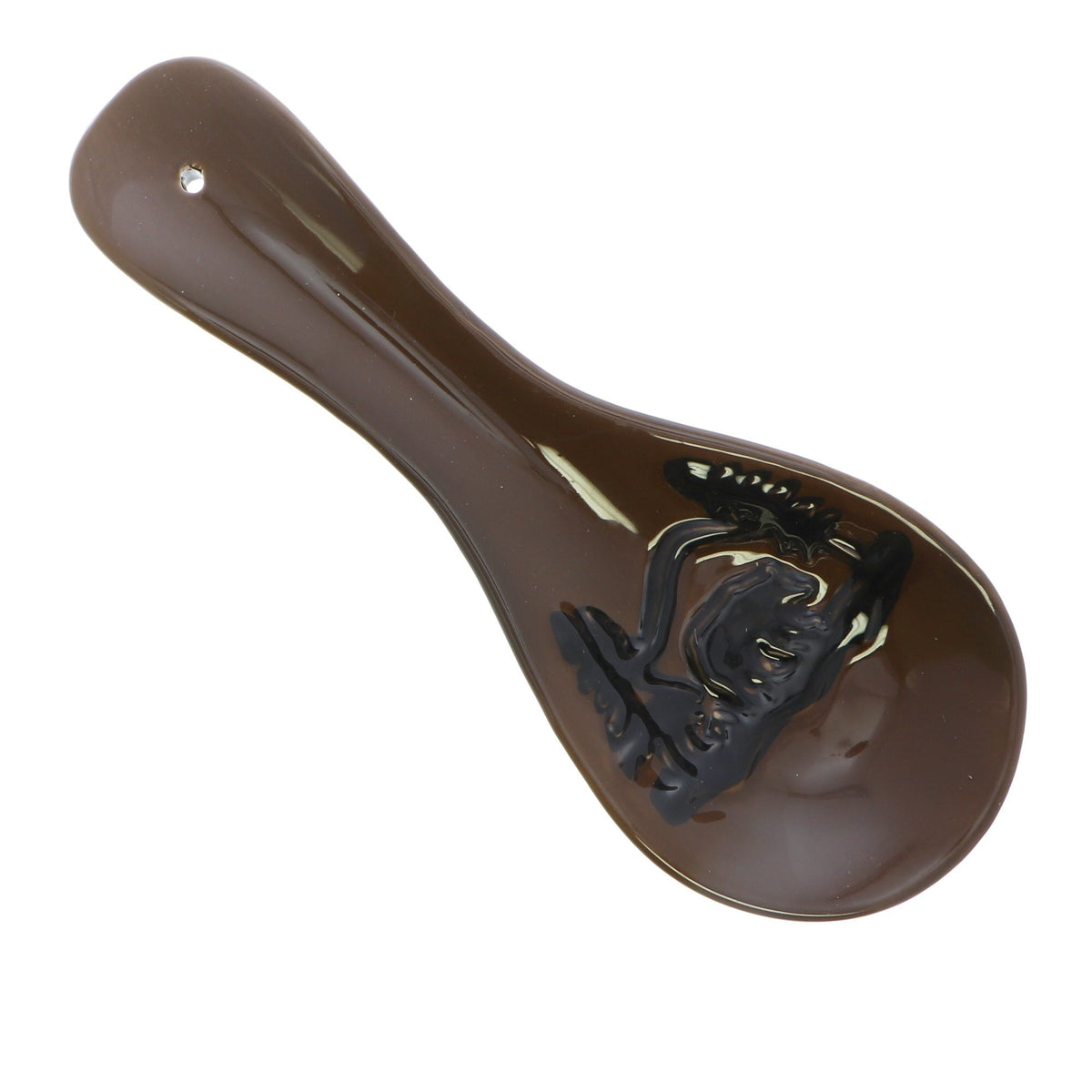 Ceramic Forest Lodge Style Embossed Spoon Rest
