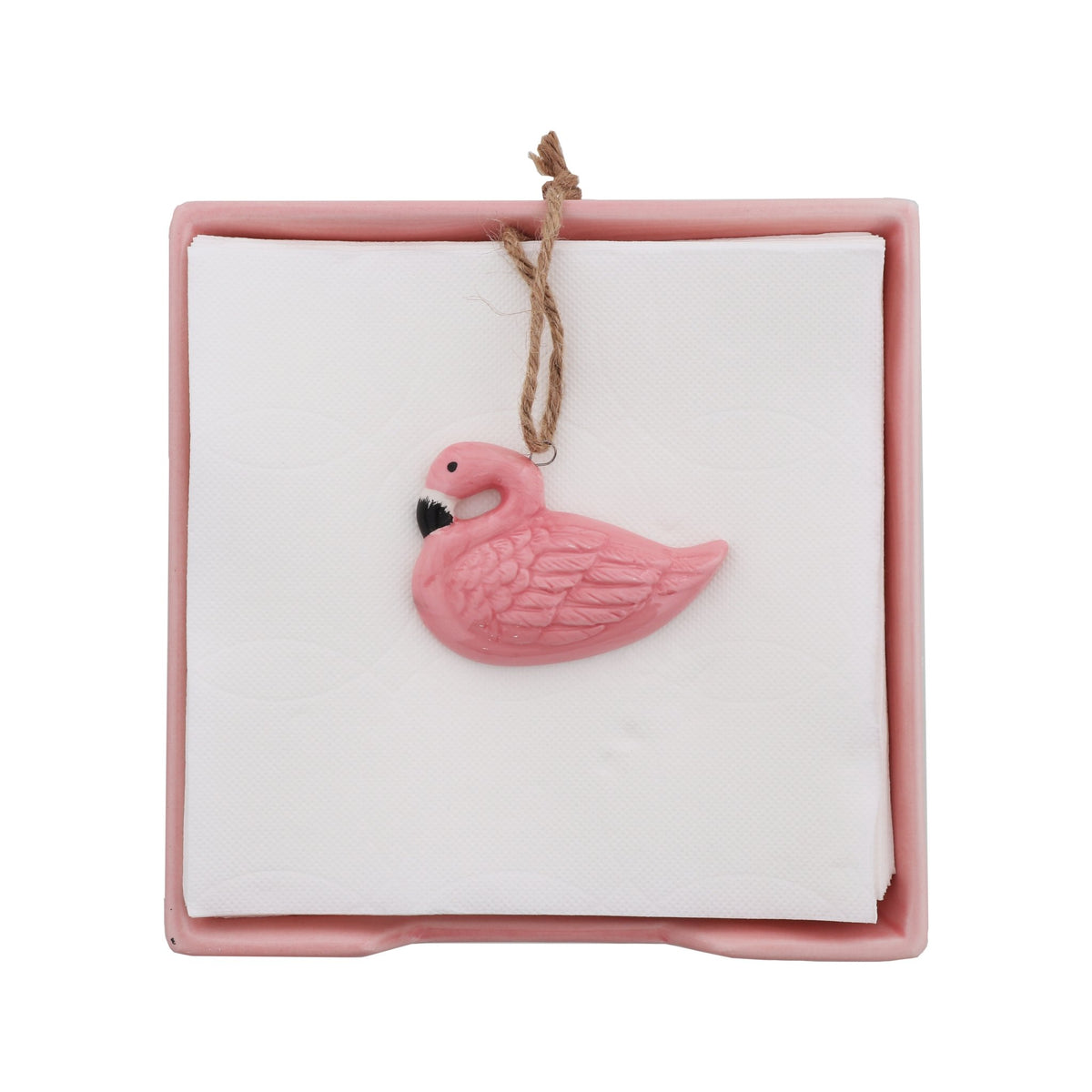 Pink Flamingo Kitchen Dining Paper Towel Holder Dispenser Tabletop Decor