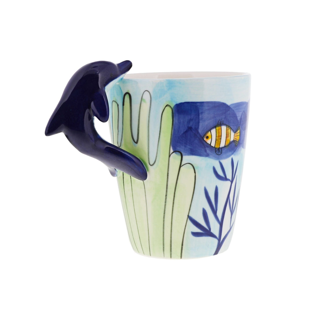 3D Dolphin Ceramic Coffee Mug