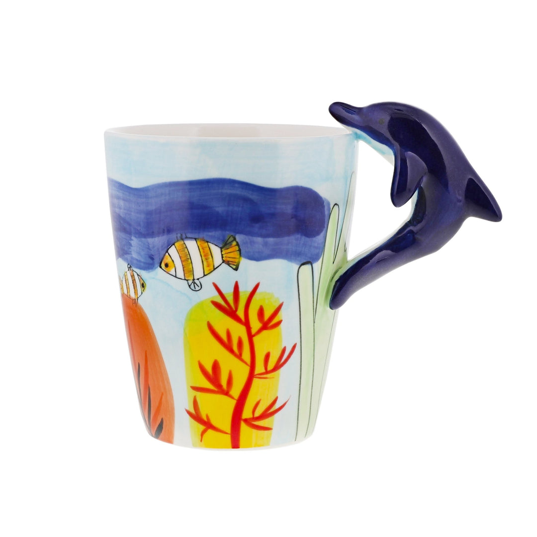 3D Dolphin Ceramic Coffee Mug