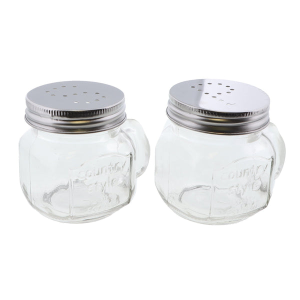 Large salt and clearance pepper shakers